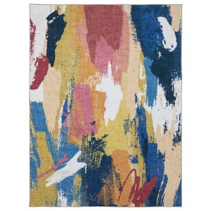 Oriental Weavers Sumter SUM09 Blue/ Gold Indoor Area Rug - 3'6" x 5'6" - 1 of 4