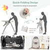 Infans Baby High Chair Folding Baby Dining Chair w/ Adjustable Height & Footrest Gray - 4 of 4