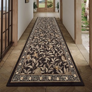 Modern Washable Area Rugs for Living Room Non Slip Stain Resistant Ultra Soft Floral Rug Carpet Floor Mat for Bedroom Dining Room Office - 1 of 4