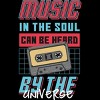 Men's Design By Humans Music in the Soul, Can be Heard by the Universe By InfaredDesigns T-Shirt - 2 of 2