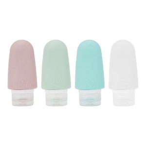 Unique Bargains Leak Proof Silicone Pump Bottle for Travel Multicolor 4 Pcs 60ml - 1 of 4