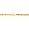 Black Bow Jewelry 3.2mm 10k Yellow Gold Hollow Anchor Chain Necklace - 4 of 4