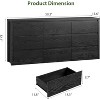 Acekool Modern Minimalist Handle-Free Drawer Dresser, Wide Storage Cabinet for Bedroom, Living Room, Multiple Colors and Sizes - 2 of 4