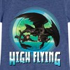 Girls' - How to Train Your Dragon - Hiccup Toothless High Flying Fitted Short Sleeve Graphic T-Shirt - 2 of 4