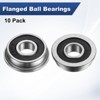 Unique Bargains Chrome Steel Rubber Shielded Flanged Ball Bearing - 4 of 4