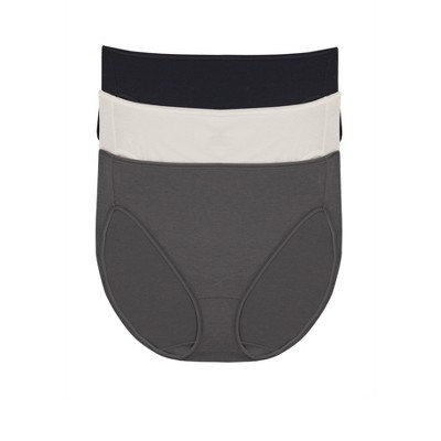 Cotton Modal Full Coverage Hi-Cut Underwear 3-Pack