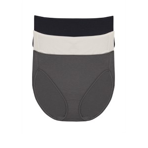 Cotton Modal Full Coverage Hi-Cut Underwear 3-Pack - 1 of 1