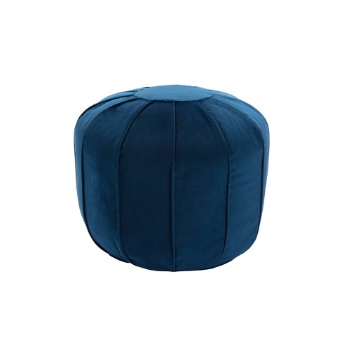 Blue velvet hot sale ottoman target