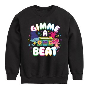 Boys' - Trolls - Gimme A Beat Branch and Poppy Graphic Long Sleeve Fleece Sweatshirt - 1 of 4