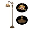 Chloe Lighting Bertram Tiffany-Style 1 Light Victorian Reading Floor Lamp 12" Shade - 3 of 4