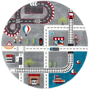 Carousel Kids CRK192 Power Loomed Indoor Rugs - Safavieh Kids - 1 of 4