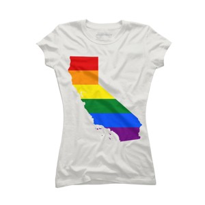 Adult Design By Humans California State Pride Flag By Galvanized T-Shirt - 1 of 2