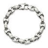 Black Bow Jewelry Men's 10mm Stainless Steel Anchor Link Chain Bracelet, 8.25 Inch - 3 of 4