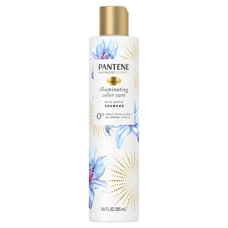 Pantene Illuminating Sulfate Free Biotin Shampoo for Nourishing Color Safe, Nutrient Blends - 9.6 fl oz, 1 of 16