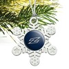 University of Akron Primary Metal Snowflake Christmas Tree Holiday Ornament - 2 of 3