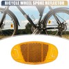 Unique Bargains Bicycle Warning Reflector for Bike Bicycle ABS 2pcs - 4 of 4