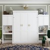 Polibi Queen Size Murphy Bed with Desk, Vanity, and Cabinets - 2 of 4