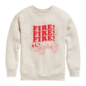 Boys' - Disney - Firefighter Mickey Graphic Long Sleeve Fleece Sweatshirt - 1 of 4
