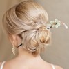 Unique Bargains Three-petal Flower Tassel Hair Chopstick 1 Pc - 2 of 4