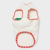 Faux Shearling Zipper with Trim Fleece Dog Vest - Wondershop™ Cream - 3 of 4