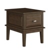 Minot Wood 1 Drawer End Table in Cherry - Lexicon - 3 of 4