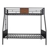 Twin Over Full Bunk Bed with Safety Rail and Built-in Ladder - 4 of 4