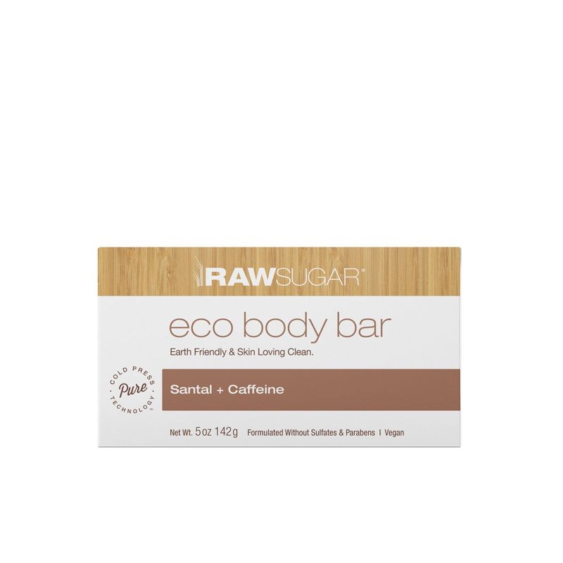 Raw Sugar Santal + Caffeine Eco Body Bar Soap - 5oz, 1 of 8