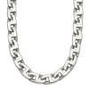 Chisel Stainless Steel Polished 24" Fancy Square Link Necklace - 2 of 4