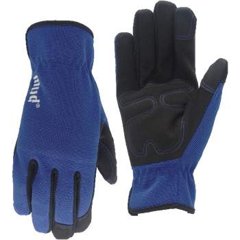 Mud Gloves  Women's Medium/Large Synthetic Leather True Blue Garden Glove MD52001TB-WML