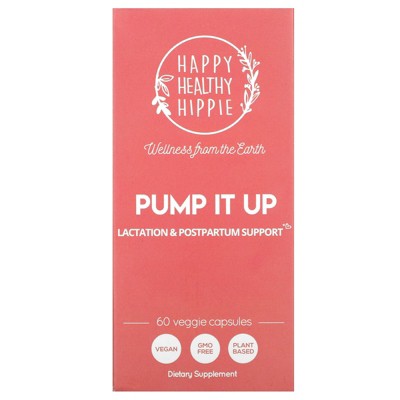 Happy Healthy Hippie Pump It Up, Lactation & Postpartum Support, 60 Veggie Capsules