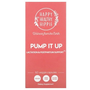 Happy Healthy Hippie Pump It Up, Lactation & Postpartum Support, 60 Veggie Capsules - 1 of 4