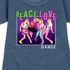 JoJo Siwa Peace Love Dance Graphic Short Sleeve Fleece Dress - Heather Navy - Small - 2 of 4