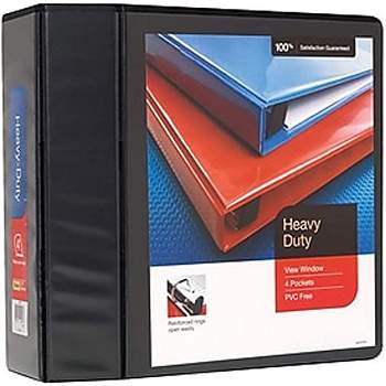 Cardinal ShowFile Display Book W-custom Cover Pocket, 24 Letter-Size Sleeves, Black