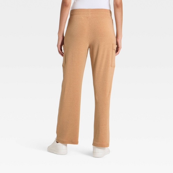 Pantalones de Casa de Cargo con Pierna Recta y Bolsillos para Mujer - A New Day™ 2