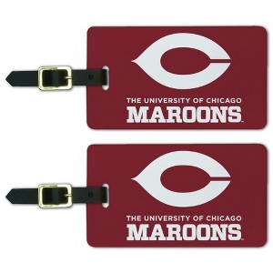 University of Chicago Maroons Logo Luggage ID Tags Suitcase CarryOn Cards  Set of 2 - 1 of 4