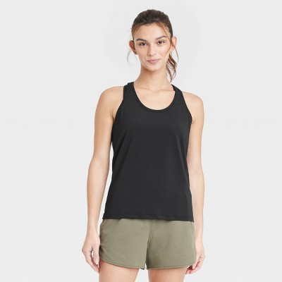 All in Motion Tank Top Womens Olive Green Racerback Activewear Size (M)