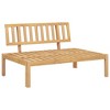 vidaXL - 5 Piece Patio Pallet Sofa Set - Solid Acacia Wood Garden Outdoor Furniture - Modular Design - 1 Table 4 Sofas - 4 of 4