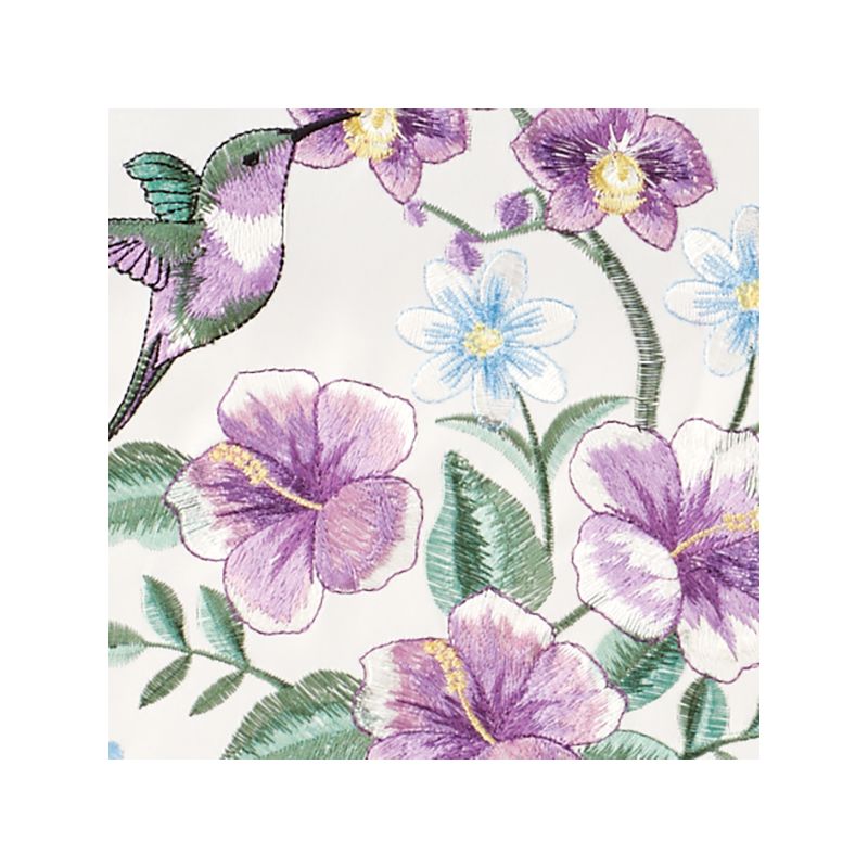 Collections Etc Floral Hummingbird Table Topper, 3 of 4