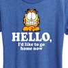 Women's - Garfield - Hello Can I Go Home Now Short Sleeve Graphic T-Shirt - 2 of 4