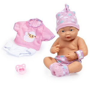 Bayer Design Dolls: New Born Baby W/ Outfit & Accessories, in Pink, Sheep - 1 of 4