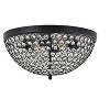 Elegant Lighting Taye 4 light Matte Black Flush Mount - 3 of 4