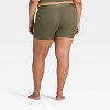 Women's Cotton Blend Ribbed Boxer Briefs Underwear - Auden™ - 2 of 3