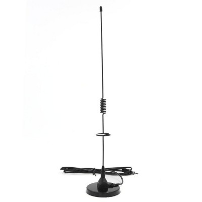 Unique Bargains Universal Car Auto Magnetic Base FM/AM Radio Signal Antenna Aerial 45cm Long 1Pc