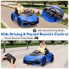 Orange 12V Ride On Car for Kids, Electric Vehicle, Car Toy for Boys & Girls, with Bluetooth, USB, Music, Remote Control, Headlight - 3 of 4