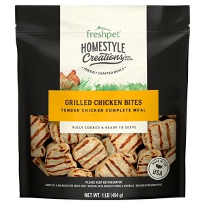 Freshpet Homestyle Creations Grilled Chicken Flavor Bites Fresh Dog ...