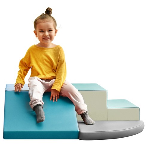 Costway 4-in-1 Crawl Climb Foam Shapes Playset Softzone Toy Toddler  Preschoolers Kids : Target