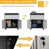 Storage Cabinet Tool Cart with 1 Drawer on Wheels, Heavy Duty Cart Rolling Tool Box, Drawers Rolling Tool Trolley for Garage, Warehouse, Workshop - 3 of 4