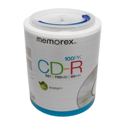 5 Pack Memorex 24x CD-R CDR blank disc 700MB data 80min music with sleeve