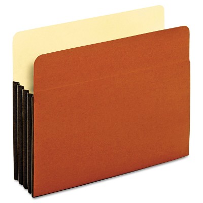 Pendaflex File Pocket with Tyvek Straight Cut 1 Pocket Letter Brown 63264