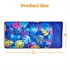 Joyfy 72'' Inflatable Pool Floats Mat with Headrest, Pool Floaties Raft for Adults,  Fabric Covered Floating Water Mattress for Lake Beach Navy Blue - 2 of 4
